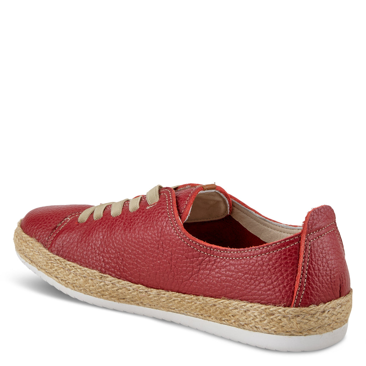Spring Step SPRING STEP ELOYA LEATHER SNEAKER sneaker in white with leather upper
