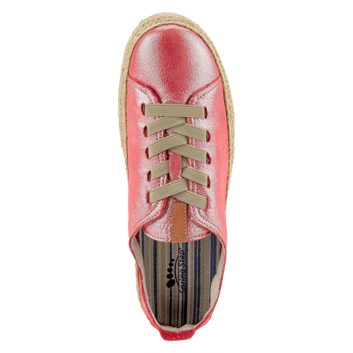 Spring Step SPRING STEP ELOYA LEATHER SNEAKER sneaker in blue metallic with leather upper