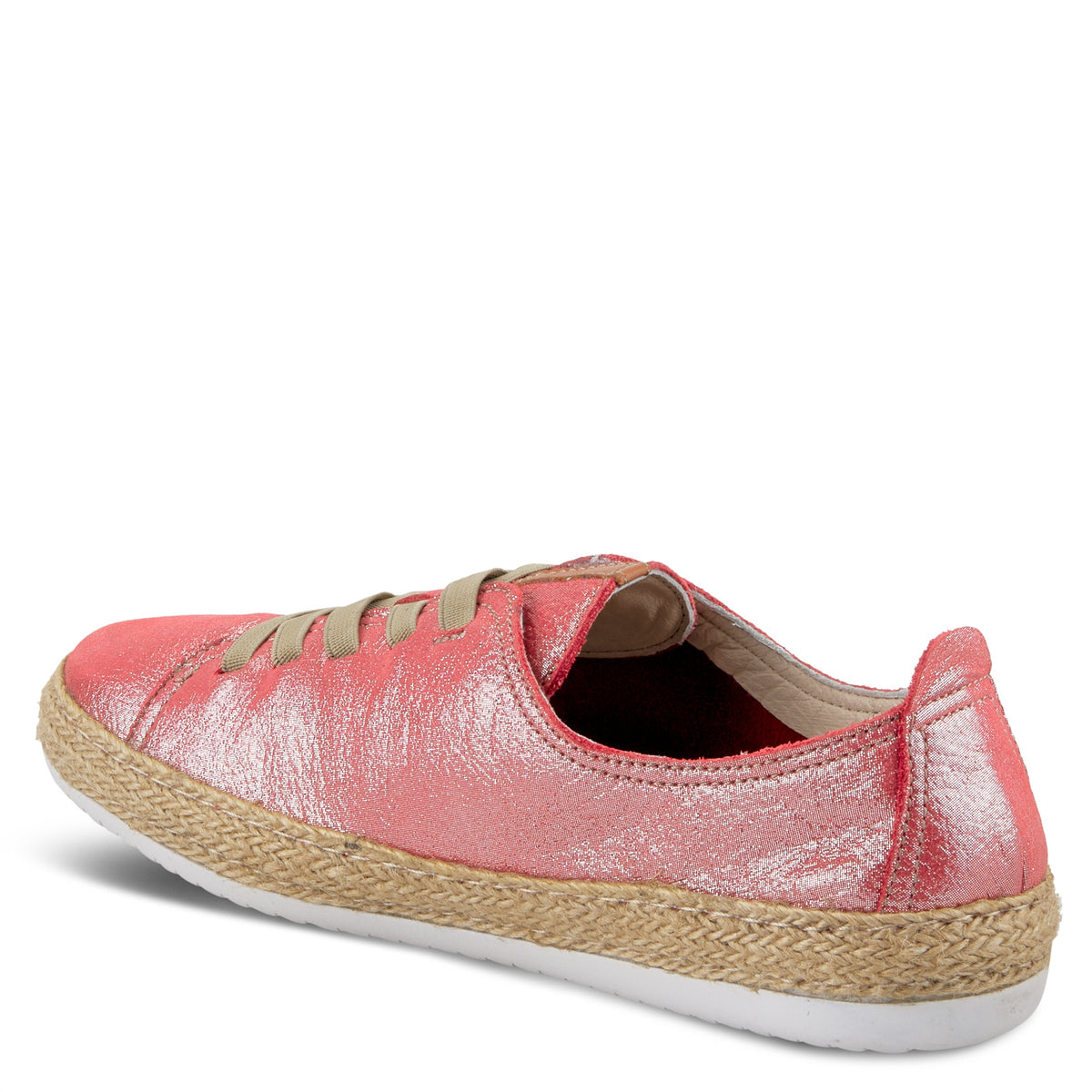 Spring Step SPRING STEP ELOYA LEATHER SNEAKER sneaker in red metallic with leather upper