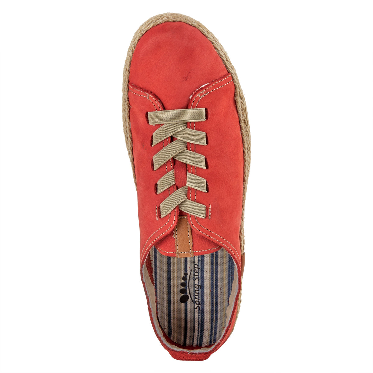 Spring Step SPRING STEP ELOYA LEATHER SNEAKER sneaker in olive nubuck with leather upper