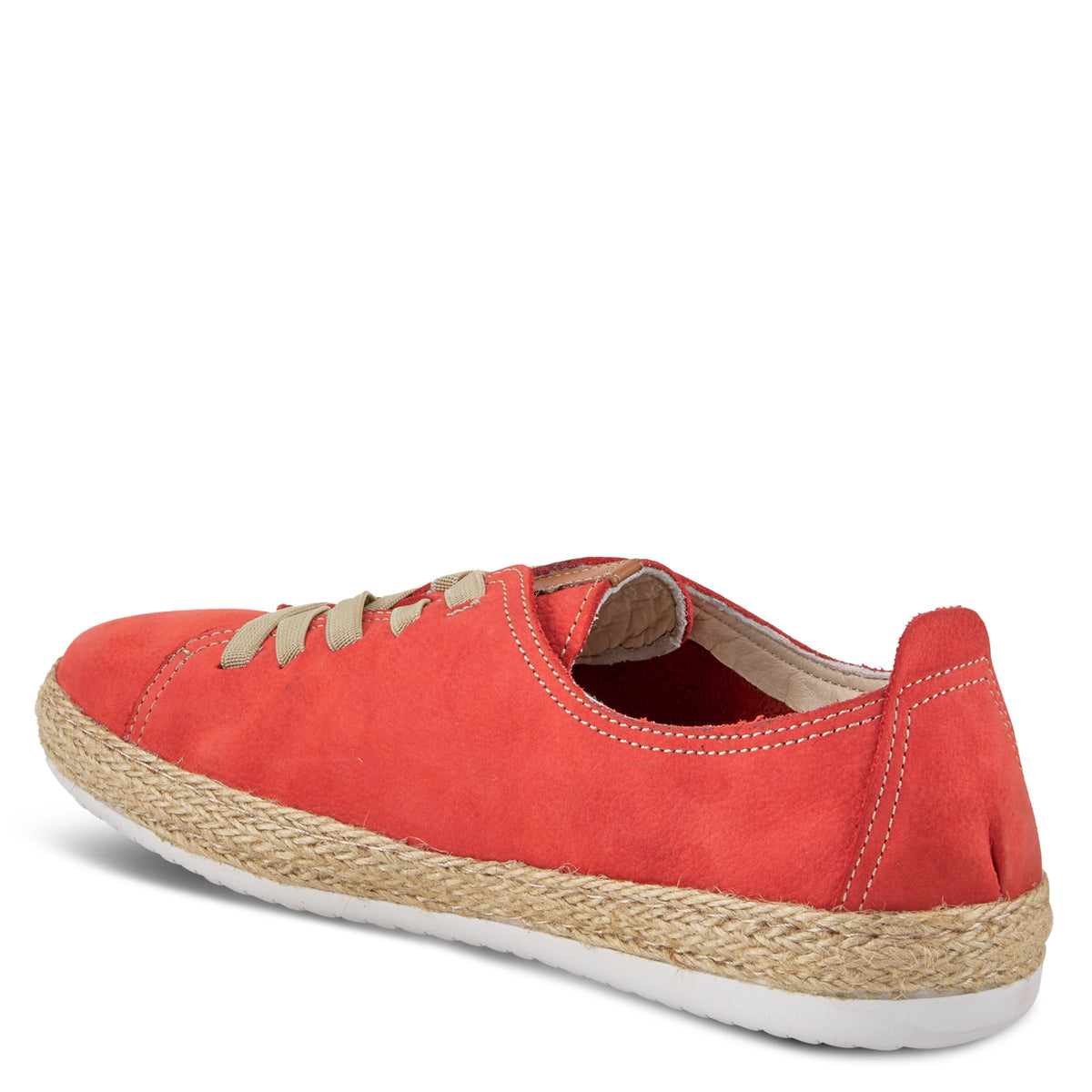 Spring Step SPRING STEP ELOYA LEATHER SNEAKER sneaker in red nubuck with leather upper
