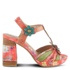 L'Artiste L'ARTISTE FABULOSO SANDALS sandal in orange multi with handcrafted leather design