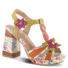 L'Artiste L'ARTISTE FABULOSO SANDALS sandal in yellow multi with handcrafted leather design