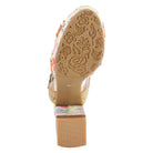 L'Artiste L'ARTISTE FABULOSO SANDALS sandal in yellow multi with handcrafted leather design