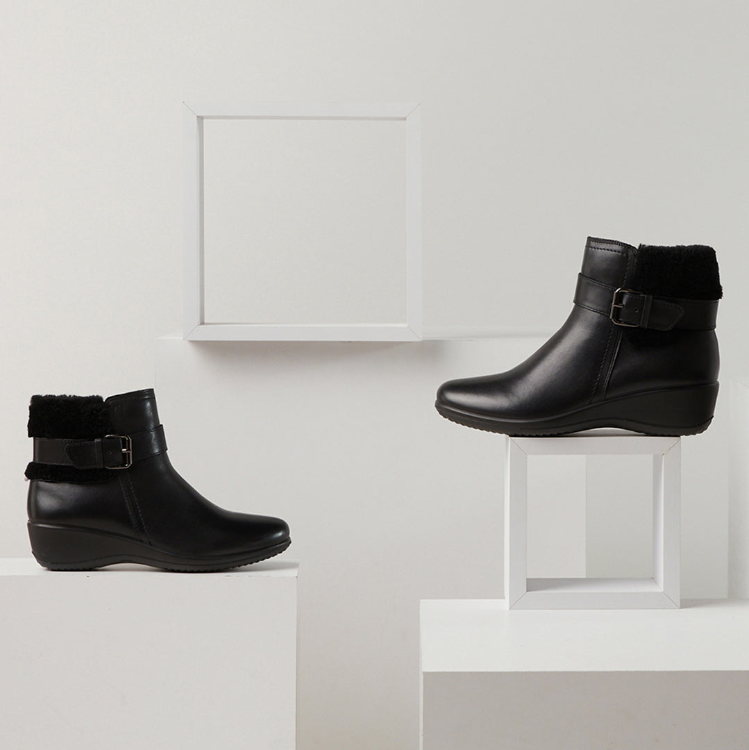 Flexus FLEXUS FAYE BOOTIES boot in black with flexible sole