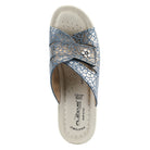 Flexus FLEXUS FEDAME SLIDE SANDAL sandal in blue suede with flexible sole