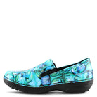 Spring Step Professional SPRING STEP PROFESSIONAL FERRARA-FLOW SLIP-ON SHOES slip-on shoe in blue multi with slip-resistant outsole