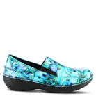 Spring Step Professional SPRING STEP PROFESSIONAL FERRARA-FLOW SLIP-ON SHOES slip-on shoe in blue multi with slip-resistant outsole