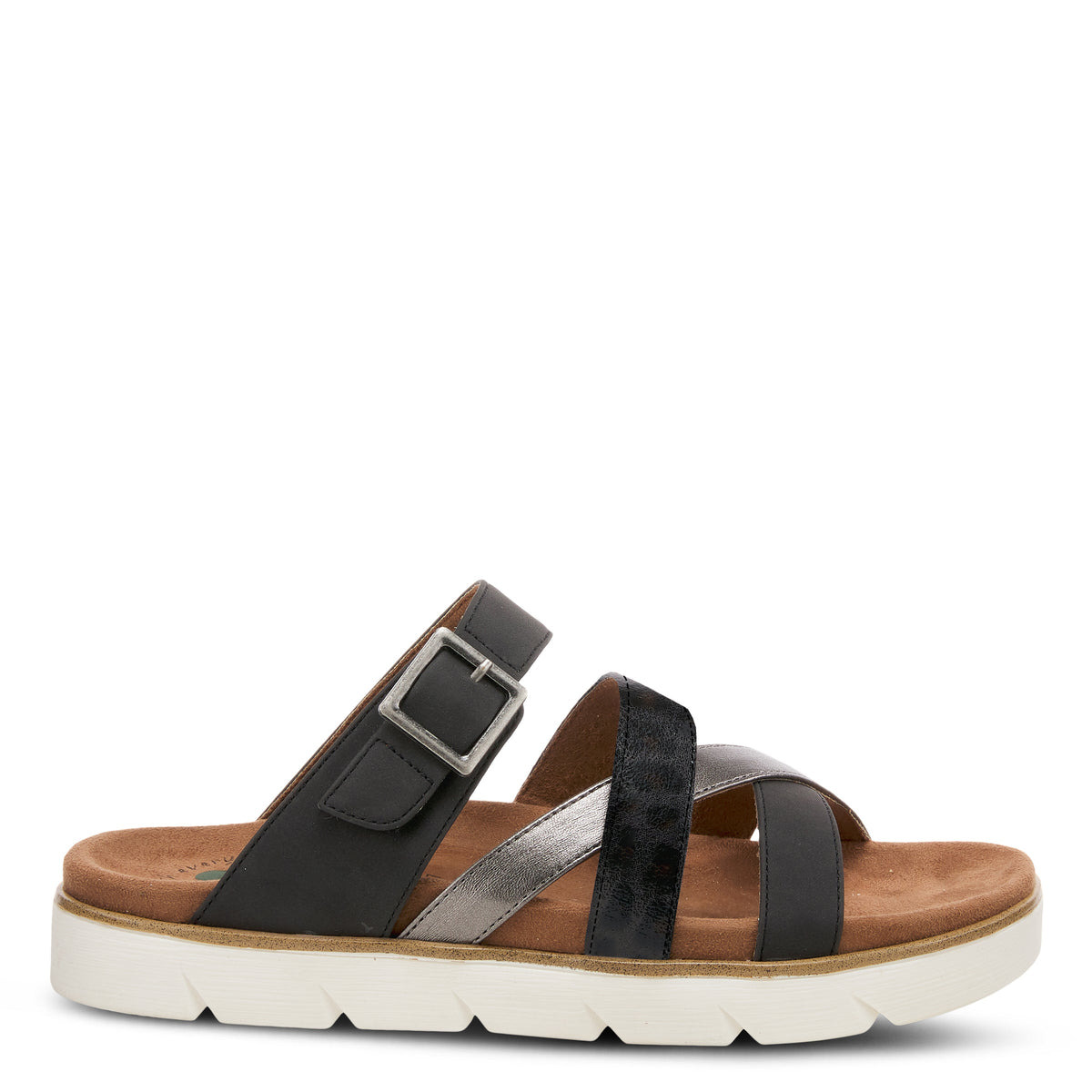 Spring Step SPRING STEP RELIFE FIANNA SLIDE SANDALS sandal in black multi with comfortable everyday design