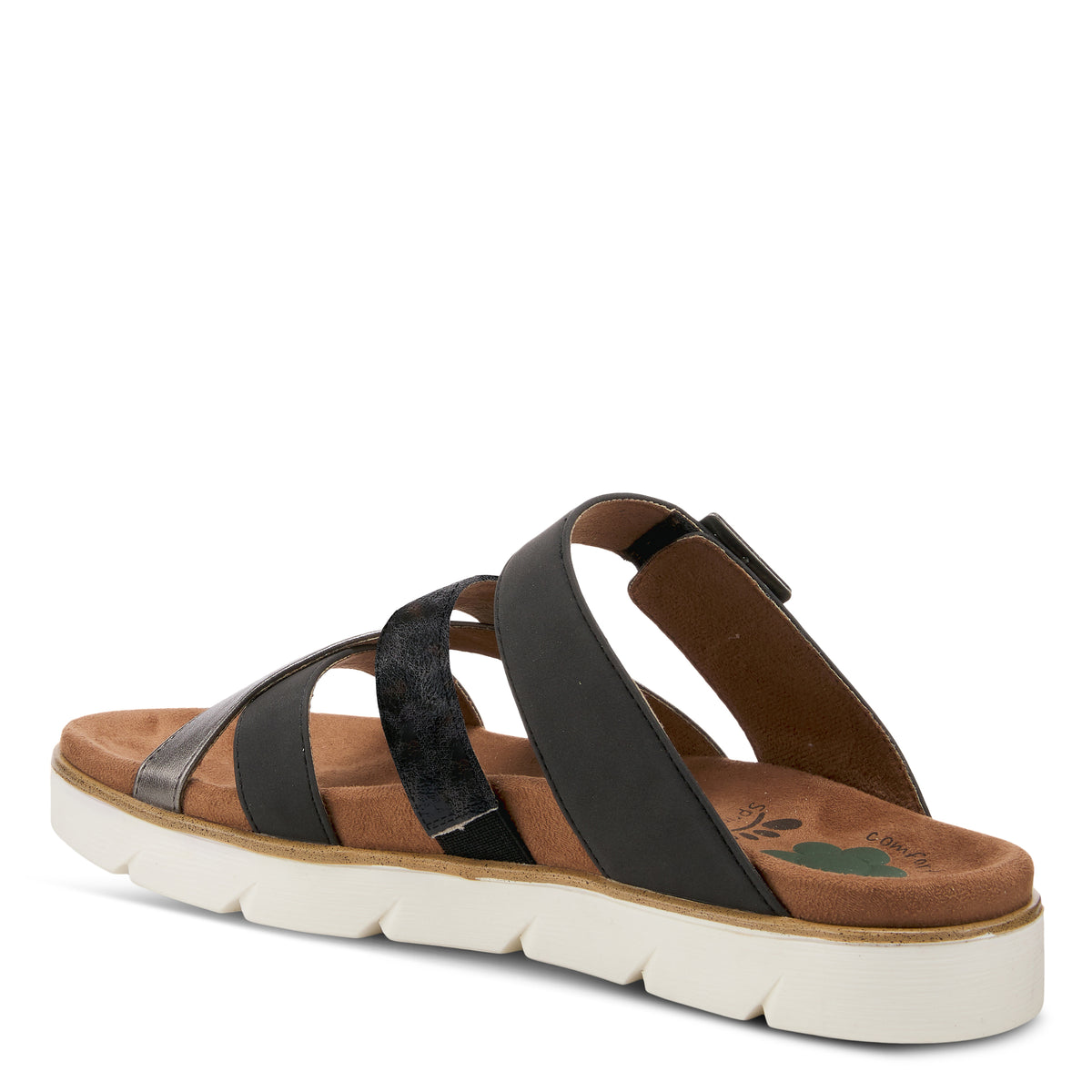Spring Step SPRING STEP RELIFE FIANNA SLIDE SANDALS sandal in black multi with comfortable everyday design