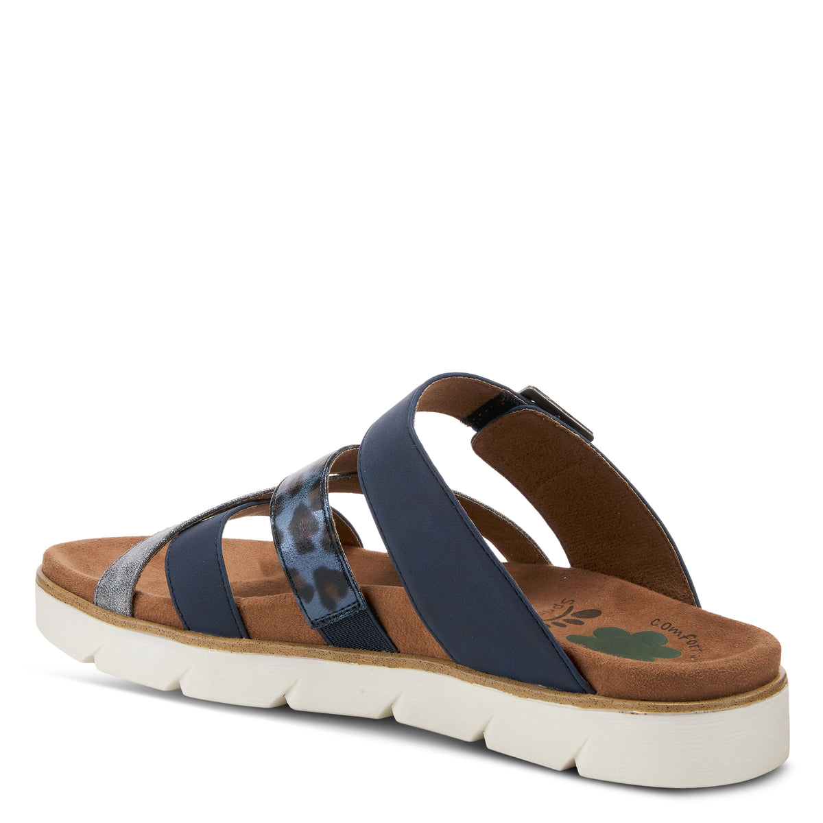 Spring Step SPRING STEP RELIFE FIANNA SLIDE SANDALS sandal in navy multi with comfortable everyday design