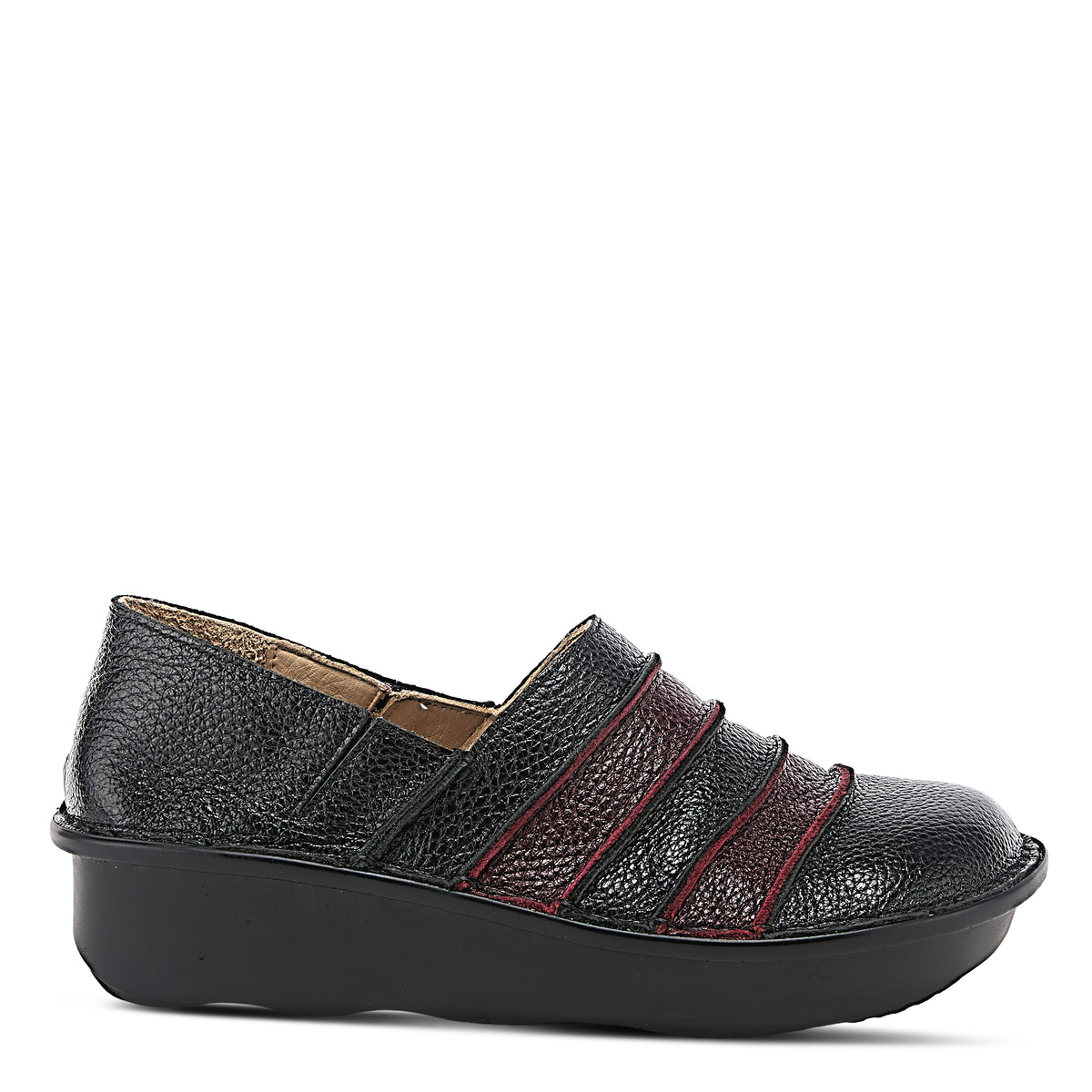 Spring Step SPRING STEP FIREFLY SLIP-ON SHOE shoe in black multi with comfortable everyday design