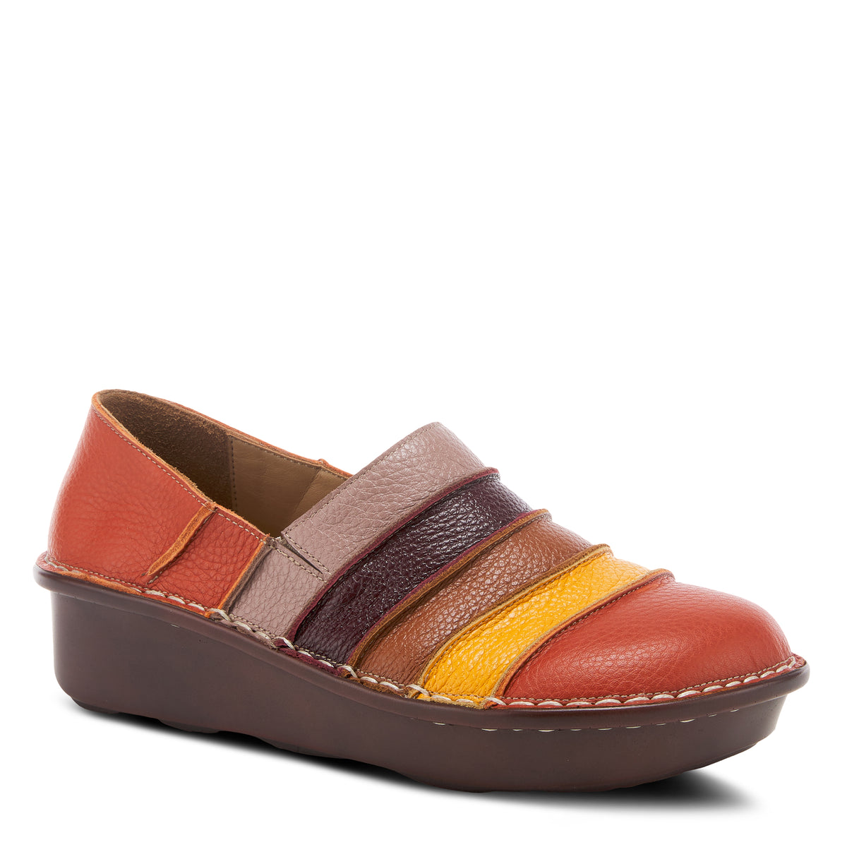 Spring Step SPRING STEP FIREFLY SLIP-ON SHOE shoe in camel multi with comfortable everyday design