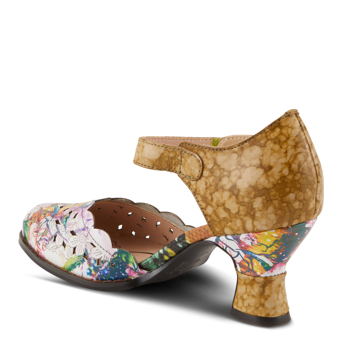 L'Artiste L'ARTISTE FLORAMARIA ANKLE STRAP SHOE shoe with handcrafted leather design