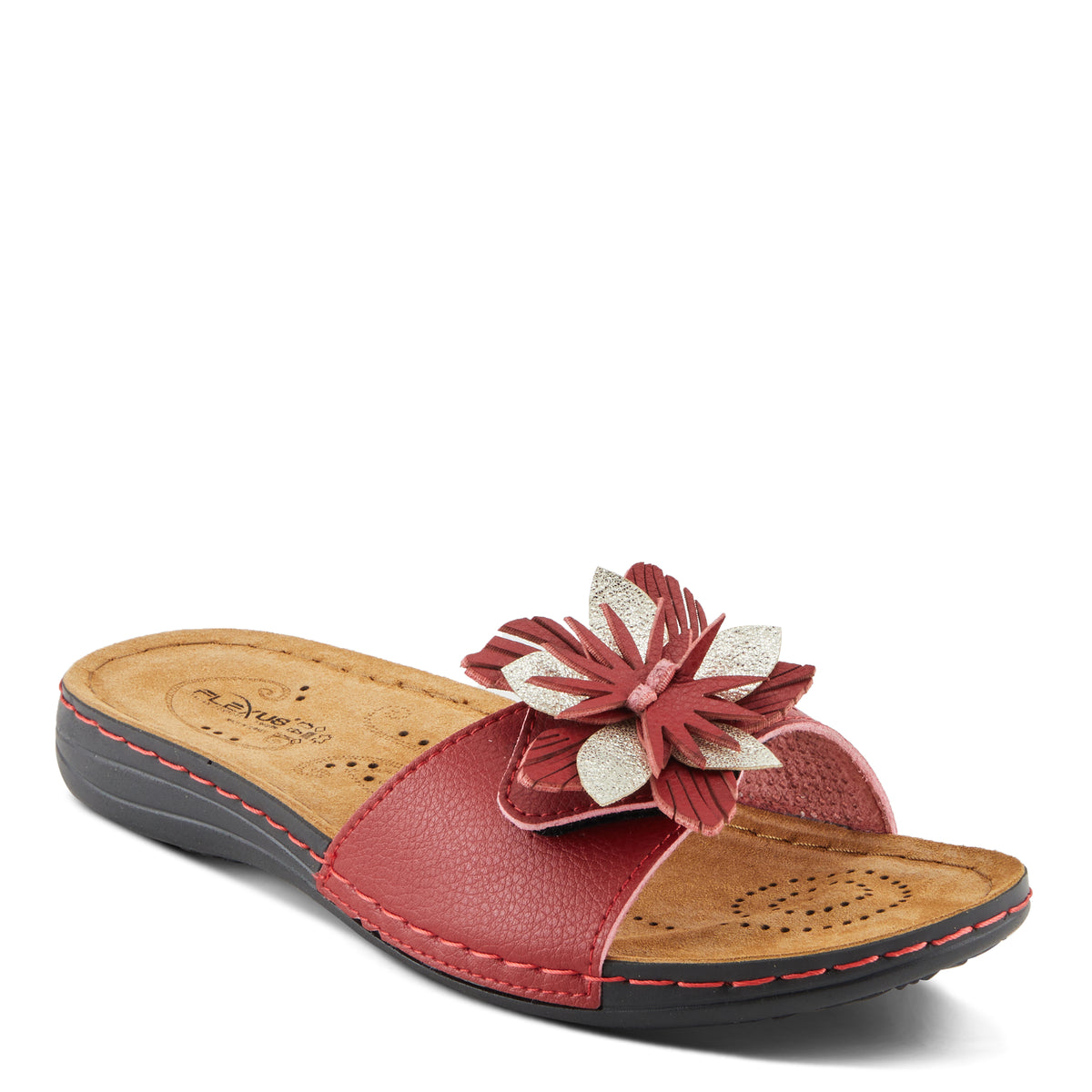 Flexus FLEXUS FLOWERSTARS SANDALS sandal in red with flexible sole