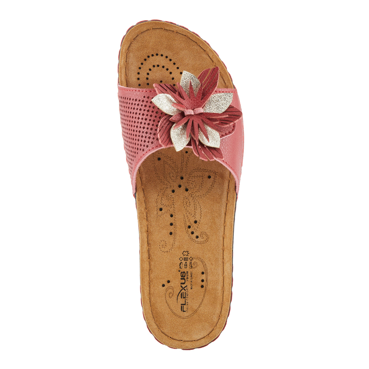 Flexus FLEXUS FLOWERSTARS SANDALS sandal in red with flexible sole