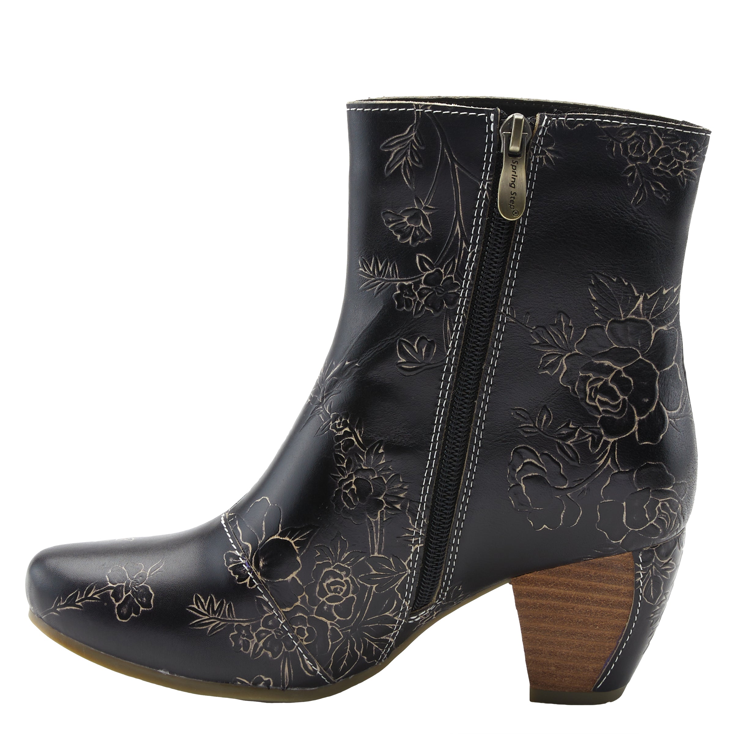 L`artiste Folka Booties: Leather Boots – Spring Step Shoes