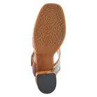 L'Artiste L'ARTISTE GOMMA SANDALS sandal in camel multi with handcrafted leather design