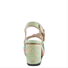 L'Artiste L'ARTISTE GOMMA SANDALS sandal in mint green multi with handcrafted leather design