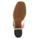 L'Artiste L'ARTISTE GOMMA SANDALS sandal in mint green multi with handcrafted leather design