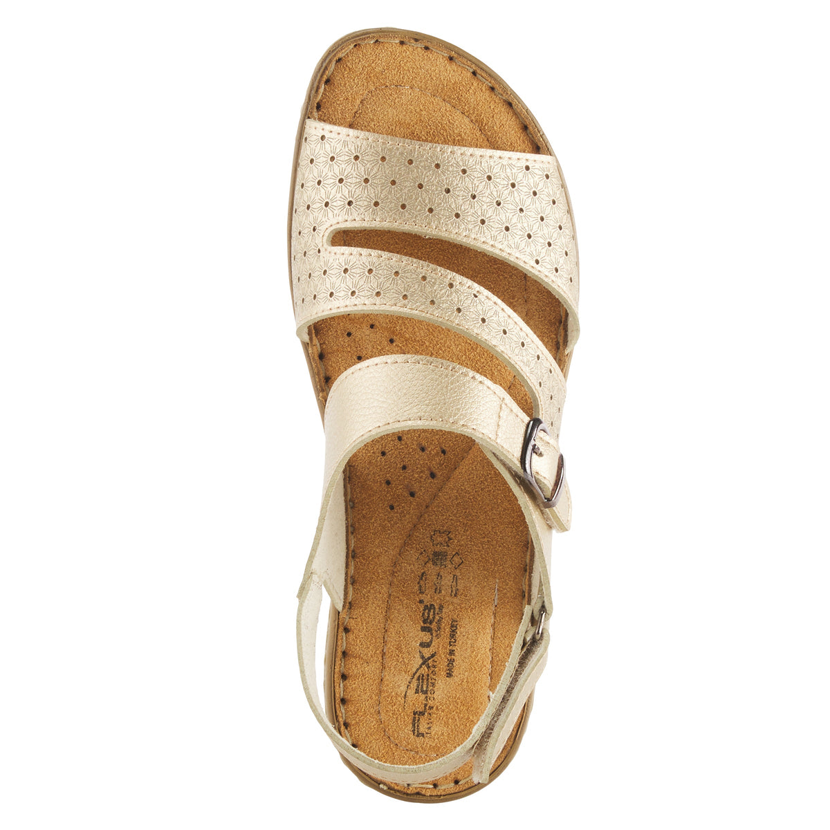 Flexus FLEXUS HARINNA SANDAL sandal in gold with flexible sole