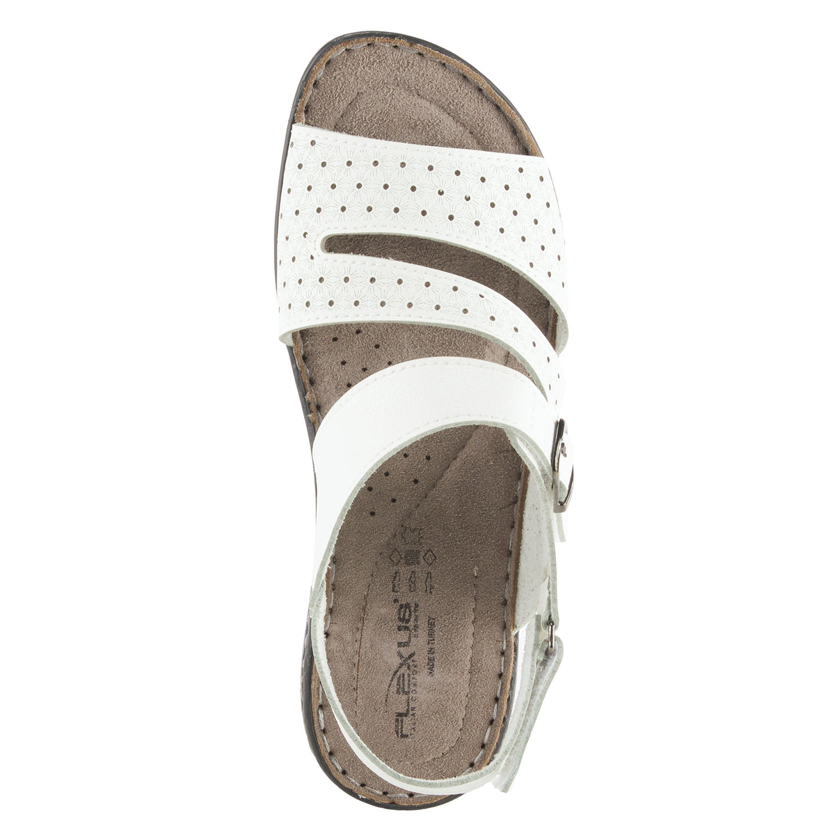 Flexus FLEXUS HARINNA SANDAL sandal in white with flexible sole