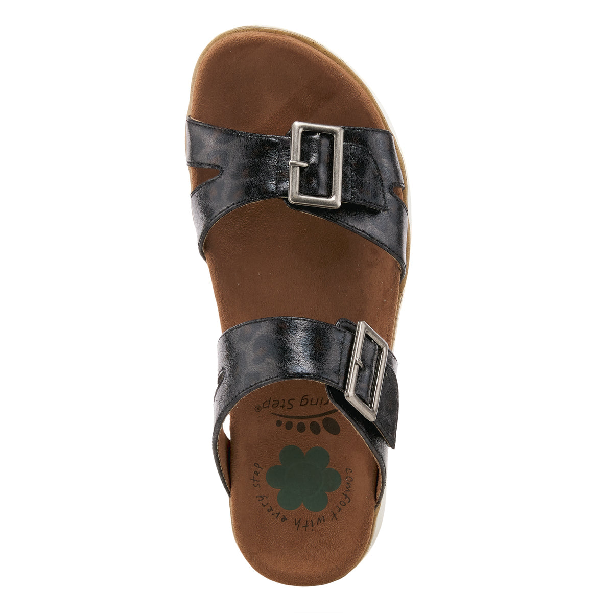 Spring Step SPRING STEP RELIFE HARLOWIE SLIDE SANDALS sandal in black multi with comfortable everyday design