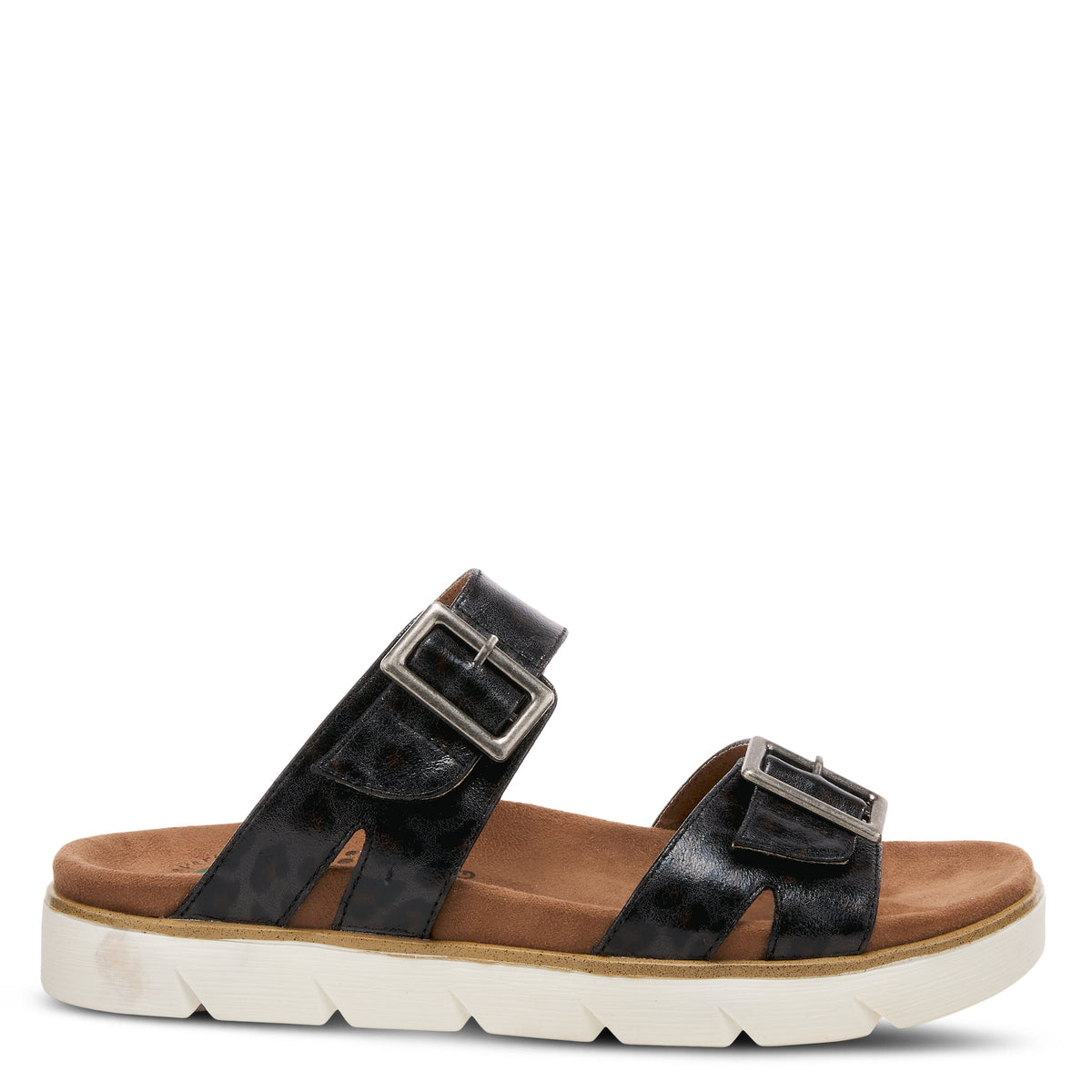 Spring Step SPRING STEP RELIFE HARLOWIE SLIDE SANDALS sandal in black multi with comfortable everyday design