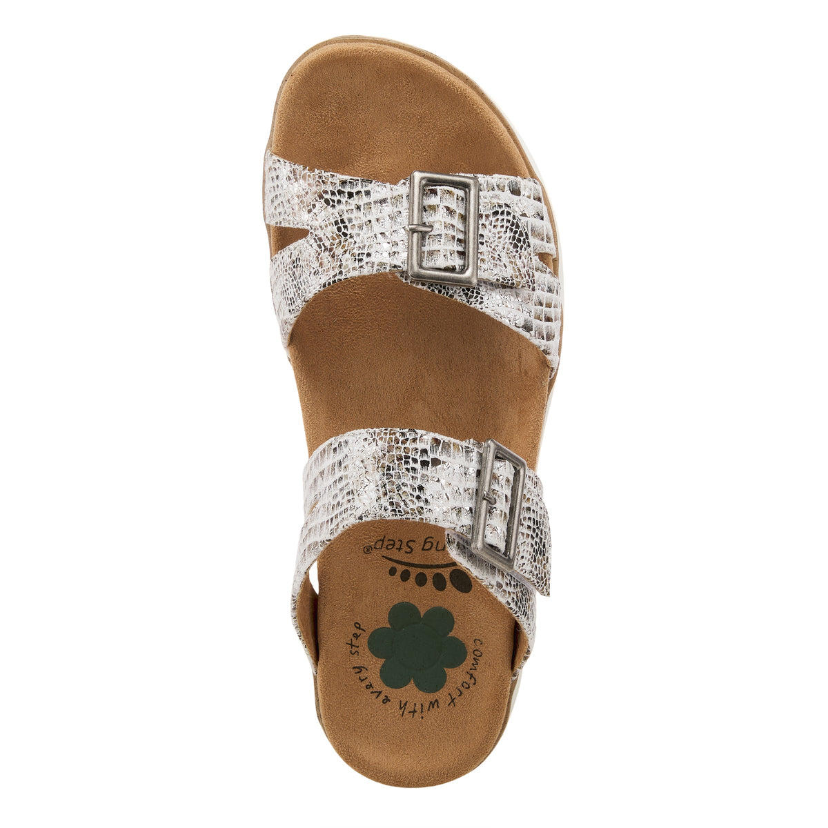 Spring Step SPRING STEP RELIFE HARLOWIE SLIDE SANDALS sandal in white multi with comfortable everyday design