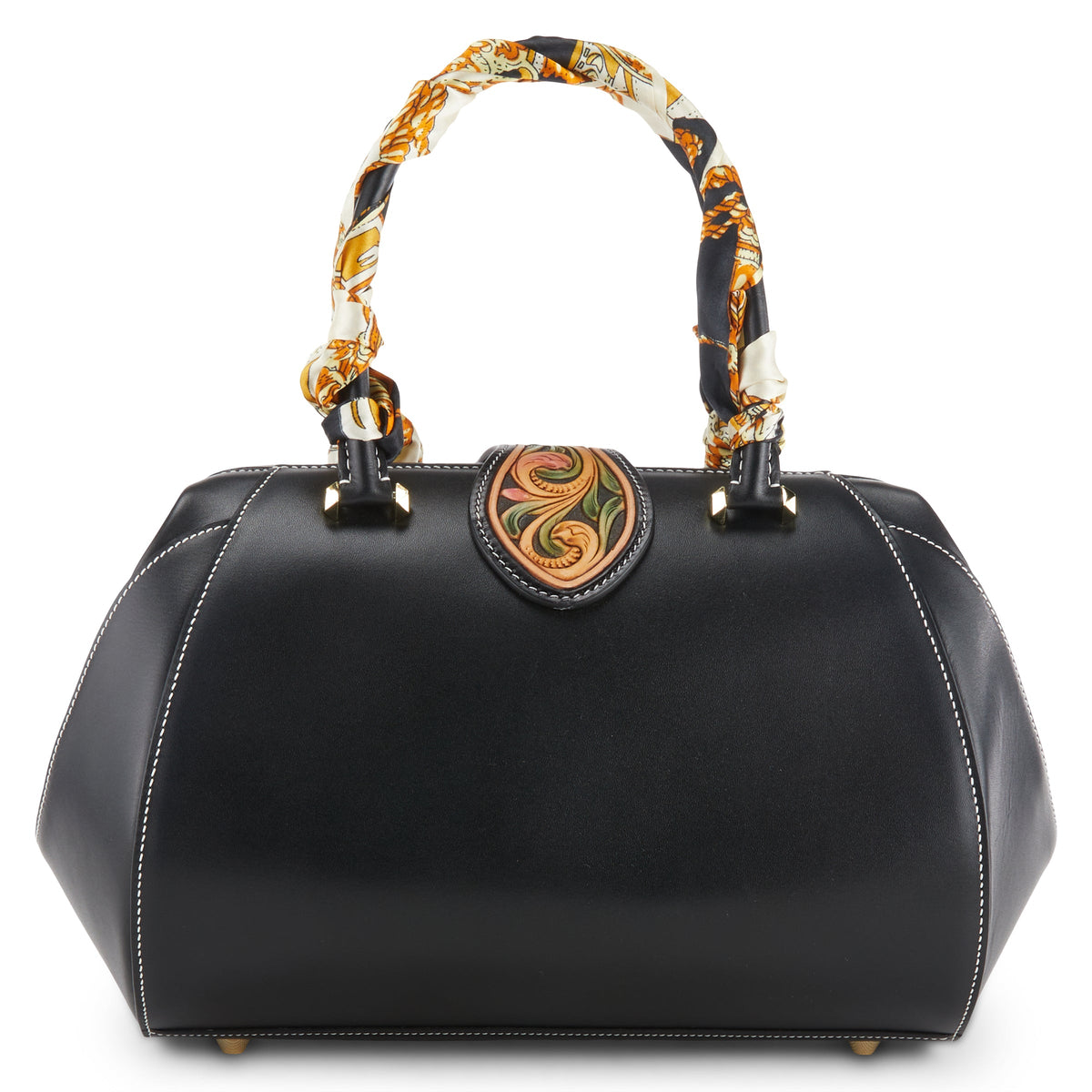 L'Artiste L`ARTISTE HB-BOWLERA HANDBAG shoe with handcrafted leather design