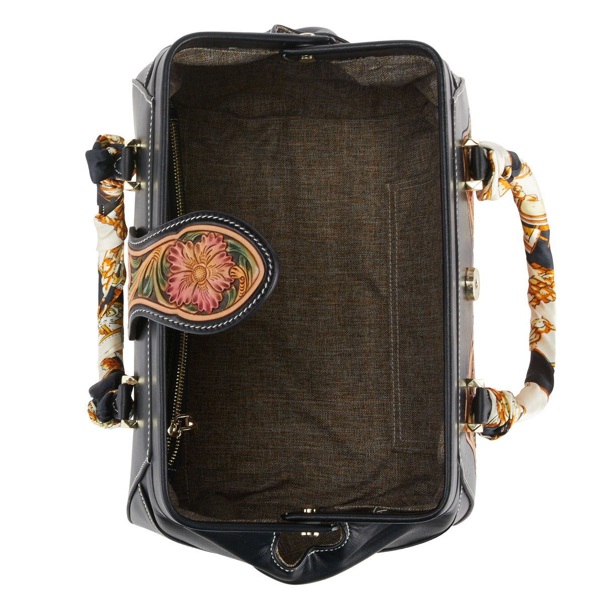 L'Artiste L`ARTISTE HB-BOWLERA HANDBAG shoe with handcrafted leather design