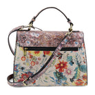 L'Artiste L'ARTISTE HB-DOLBANNA HANDBAGS shoe in plum multi with handcrafted leather design