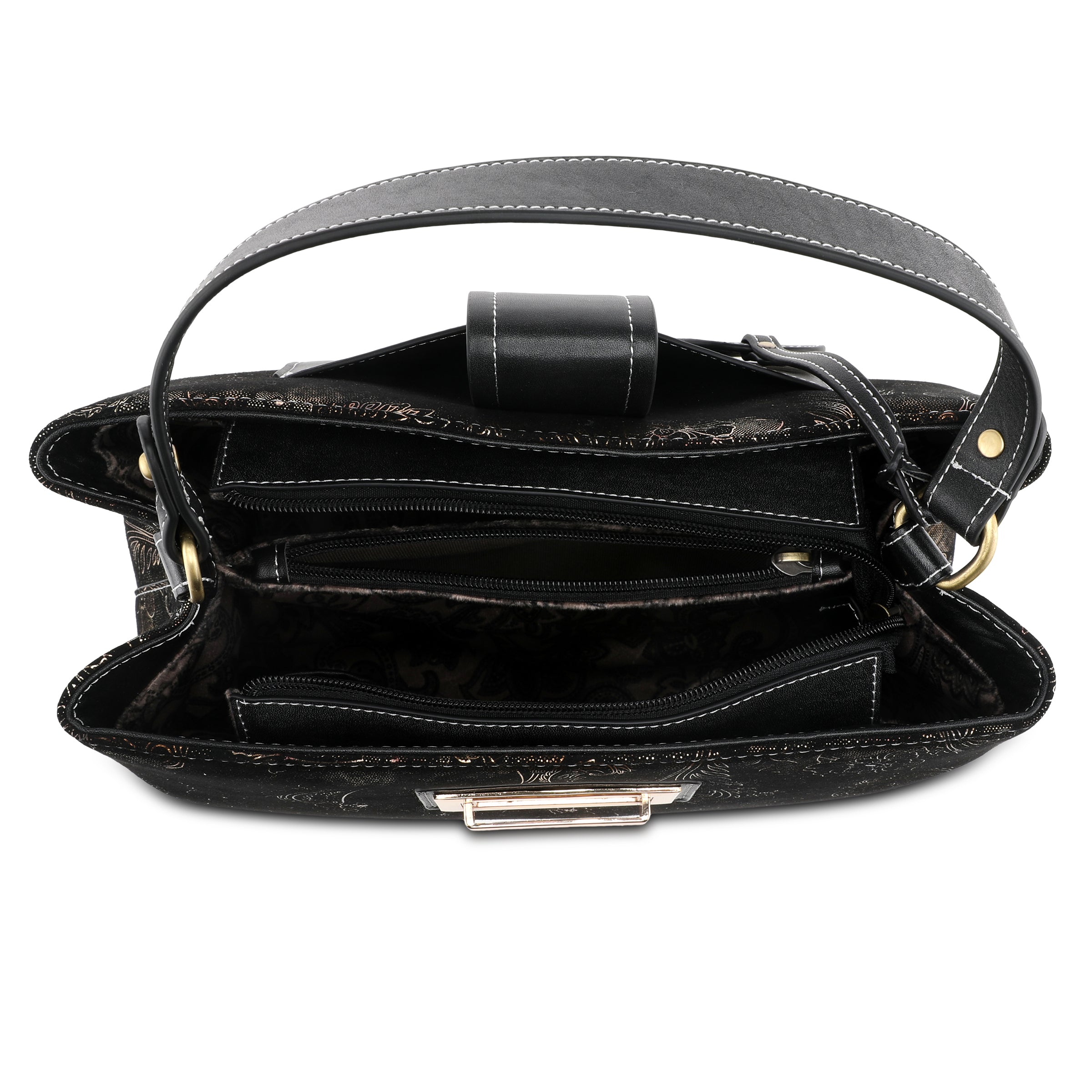 L'Artiste L`ARTISTE HB-DUET-METALIC HANDBAG shoe with handcrafted leather design