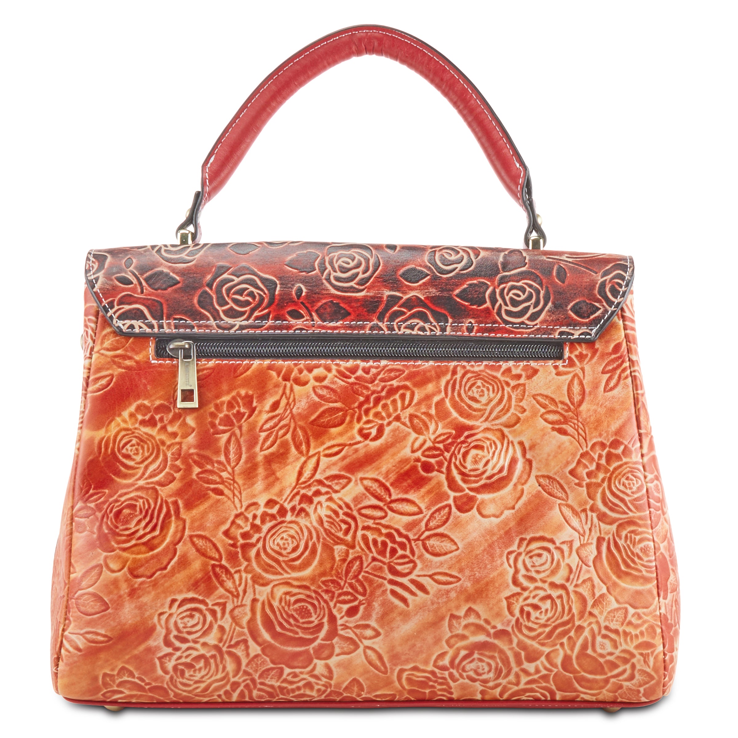 L'Artiste L`ARTISTE HB-FLAME-ROSE HANDBAG shoe with handcrafted leather design