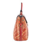 L'Artiste L`ARTISTE HB-FLAME-ROSE HANDBAG shoe with handcrafted leather design