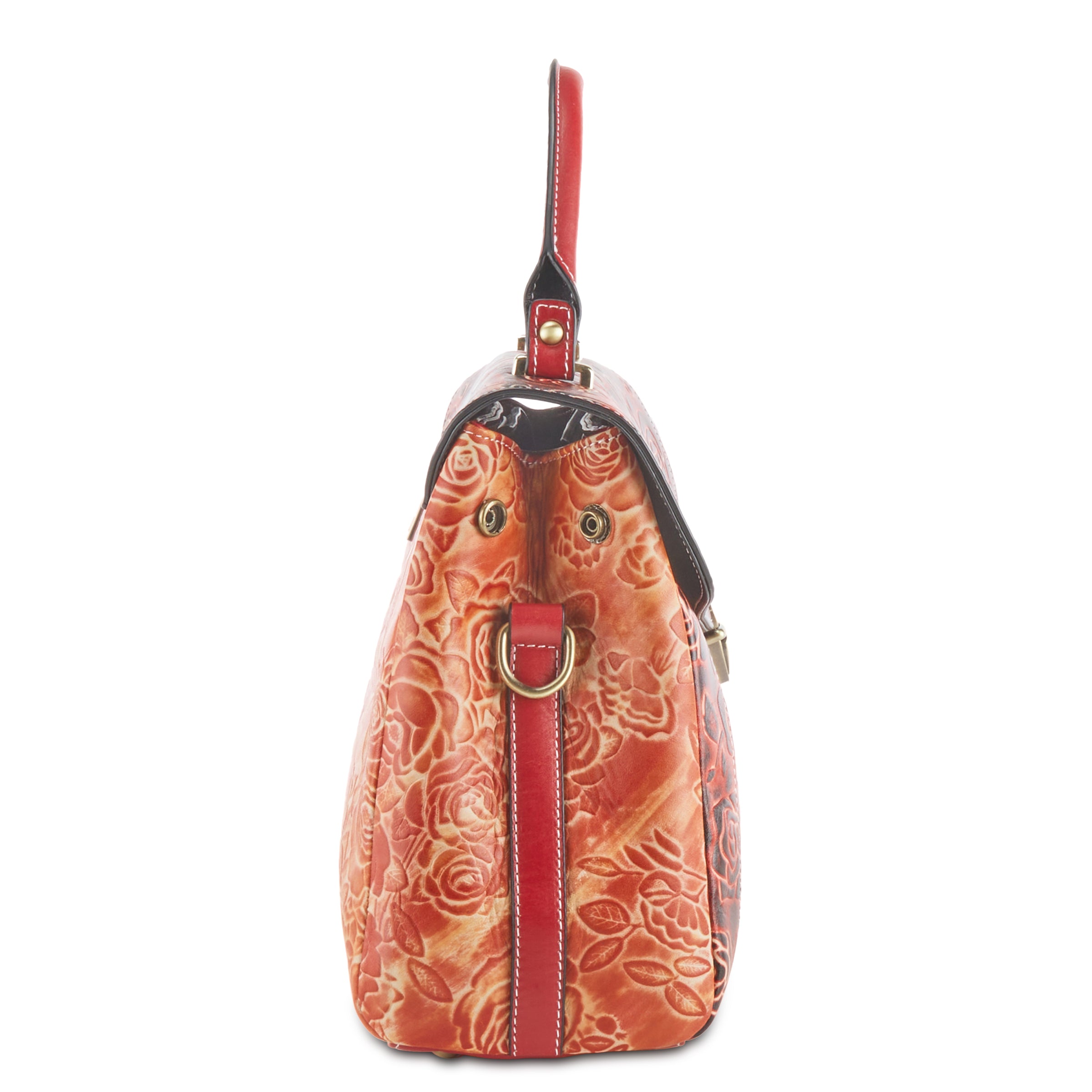 L'Artiste L`ARTISTE HB-FLAME-ROSE HANDBAG shoe with handcrafted leather design
