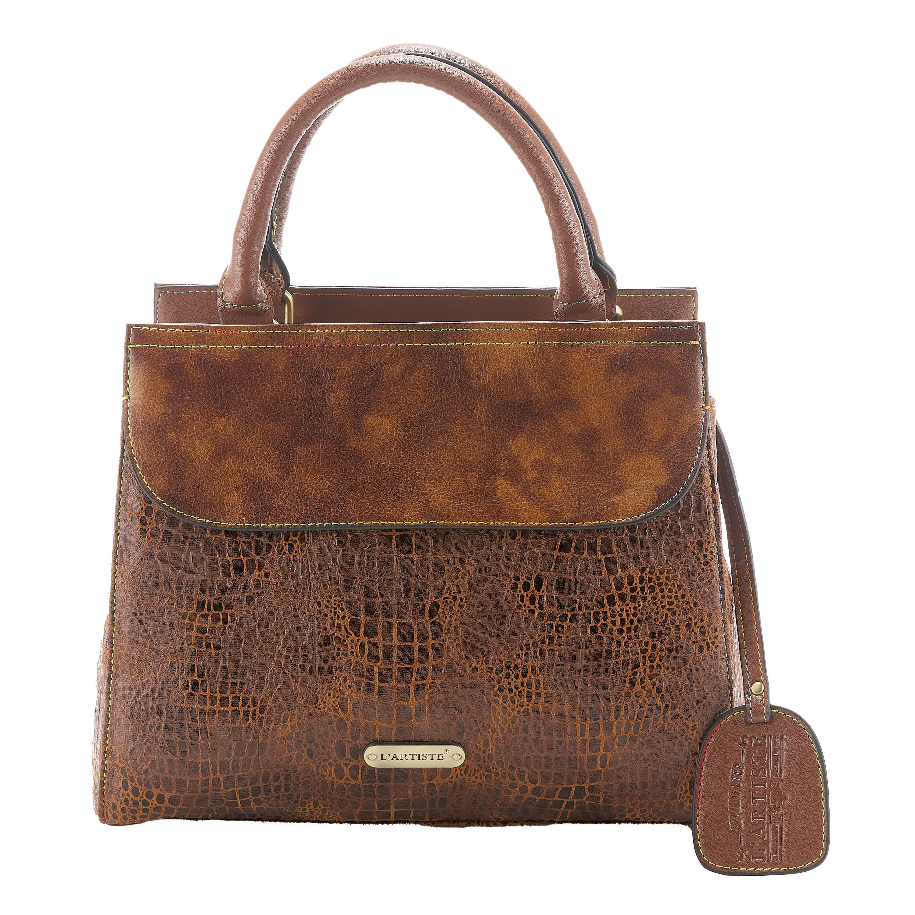 L'Artiste L'Artiste HB-LILYA HANDBAGS shoe in brown with handcrafted leather design