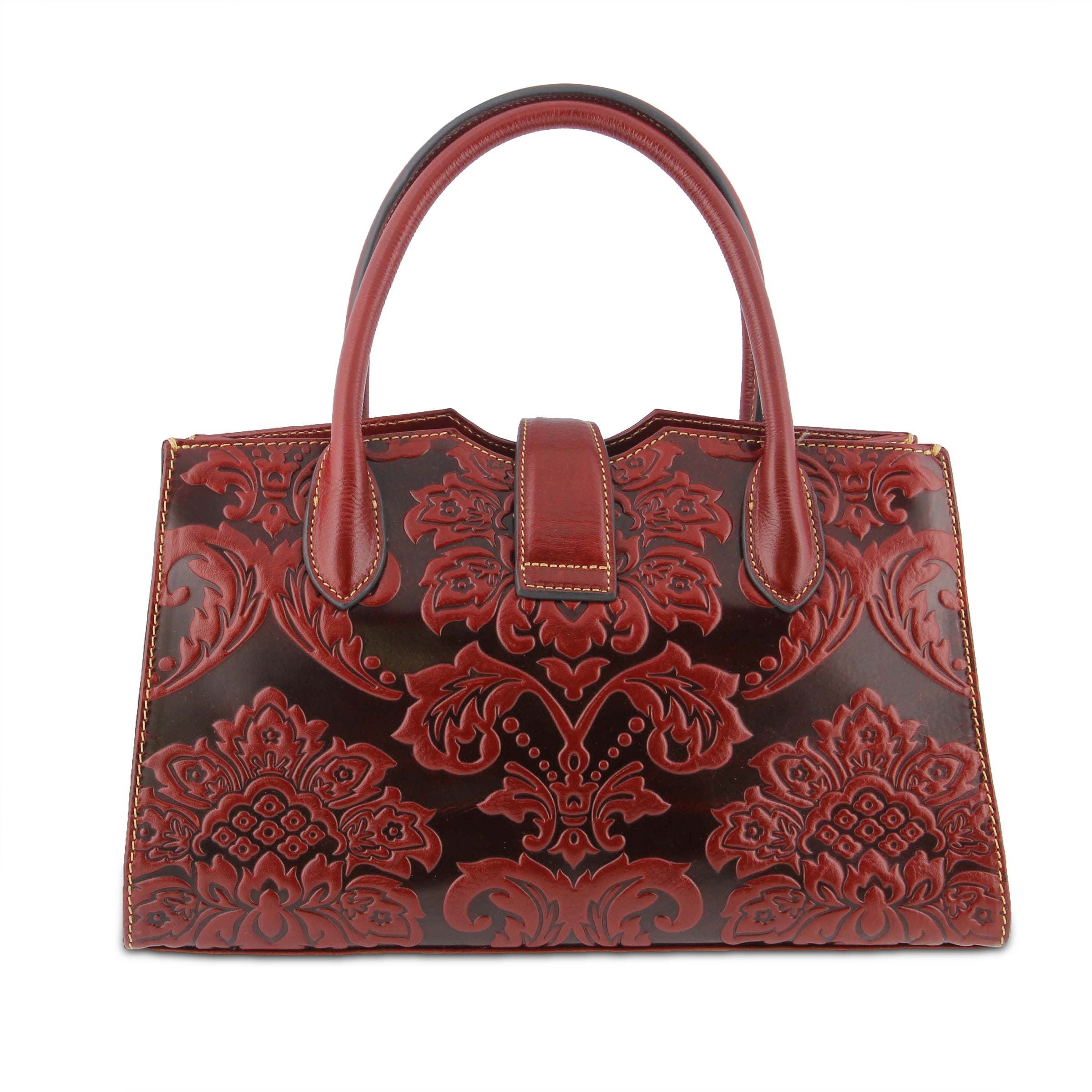 L'Artiste L'ARTISTE HB-LOTUS HANDBAG shoe in camel with handcrafted leather design
