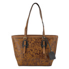 L'Artiste L'ARTISTE HB-TOTE-LOVE HANDBAG shoe in brown multi with handcrafted leather design