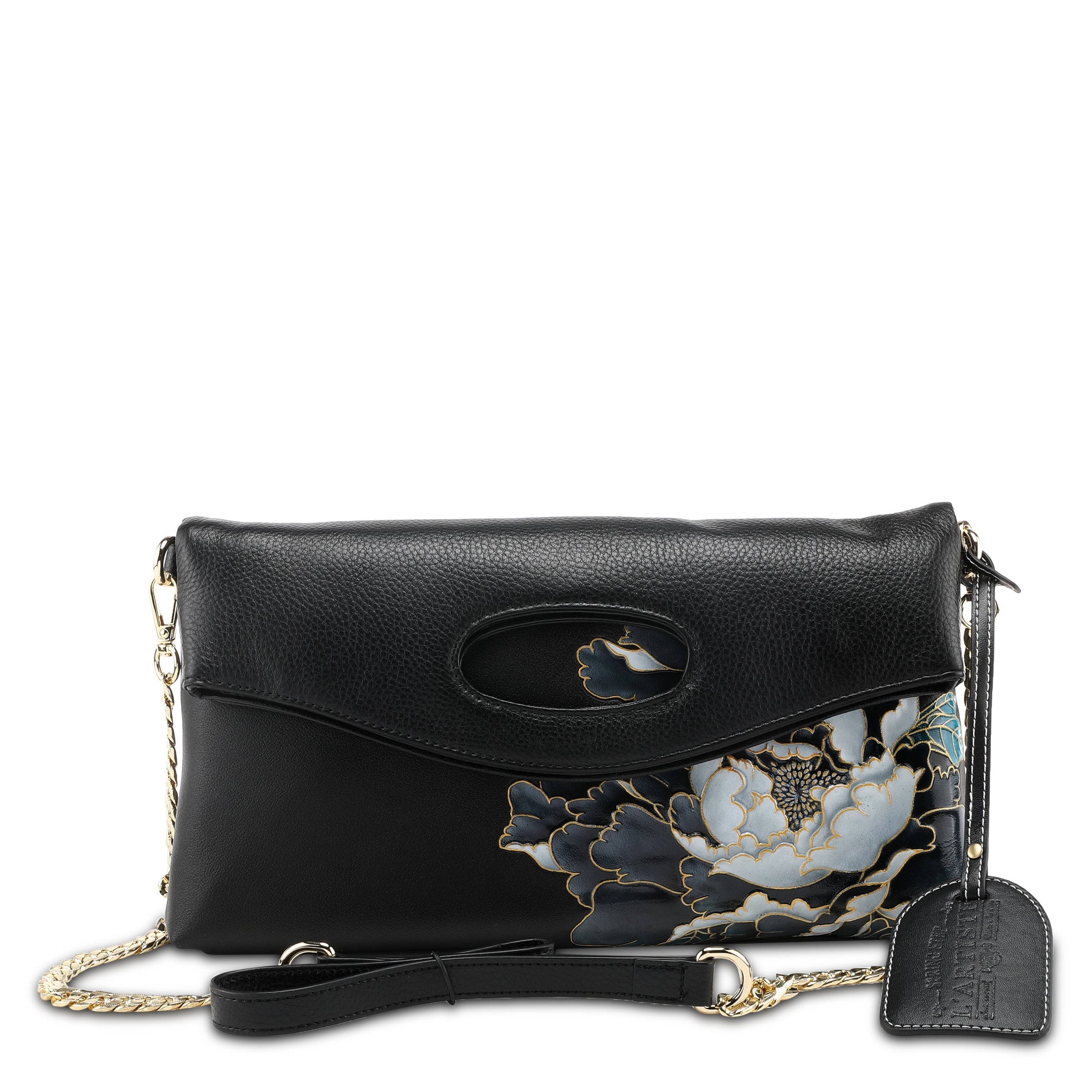 L'Artiste L`ARTISTE HB-WALDEN HANDBAG shoe in grey multi with handcrafted leather design