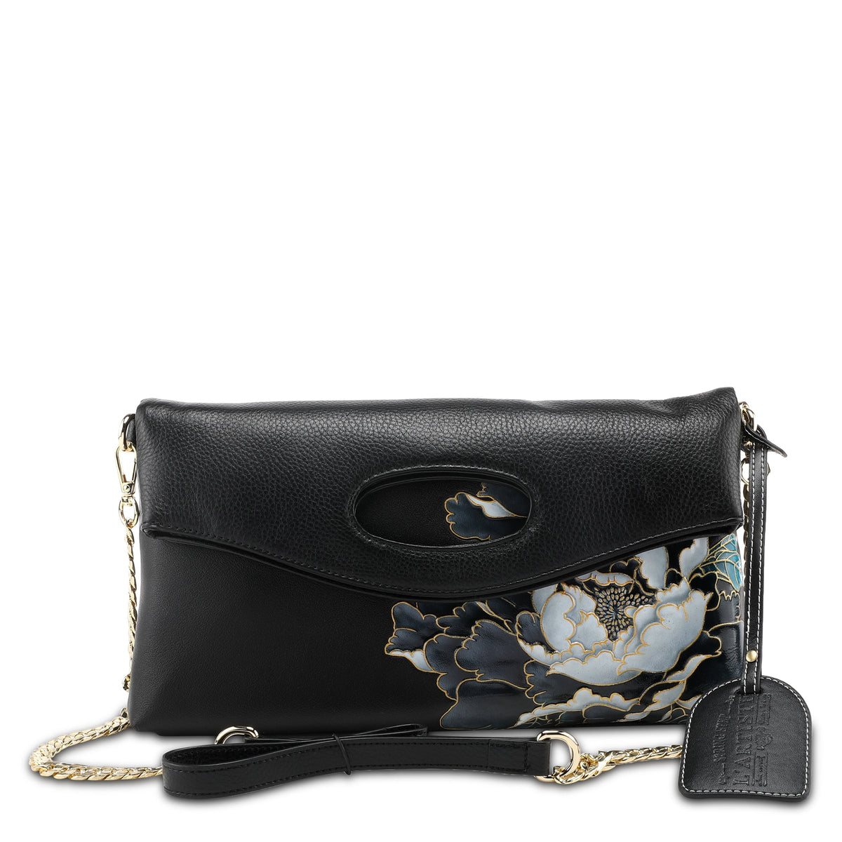 L'Artiste L`ARTISTE HB-WALDEN HANDBAG shoe in grey multi with handcrafted leather design