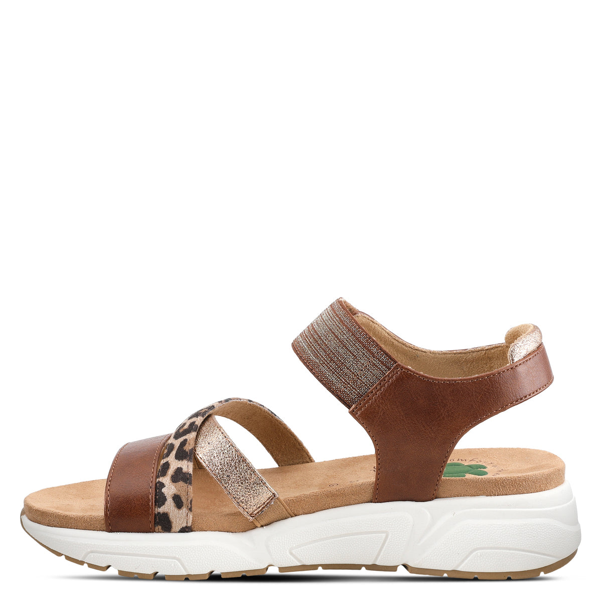 Spring Step SPRING STEP RELIFE HEATHER SLINGBACK SANDAL sandal in brown multi with comfortable everyday design