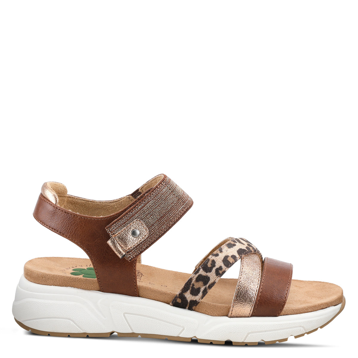 Spring Step SPRING STEP RELIFE HEATHER SLINGBACK SANDAL sandal in brown multi with comfortable everyday design