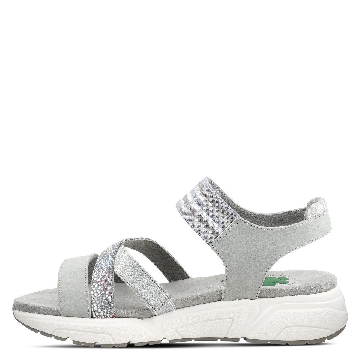 Spring Step SPRING STEP RELIFE HEATHER SLINGBACK SANDAL sandal in grey multi with comfortable everyday design