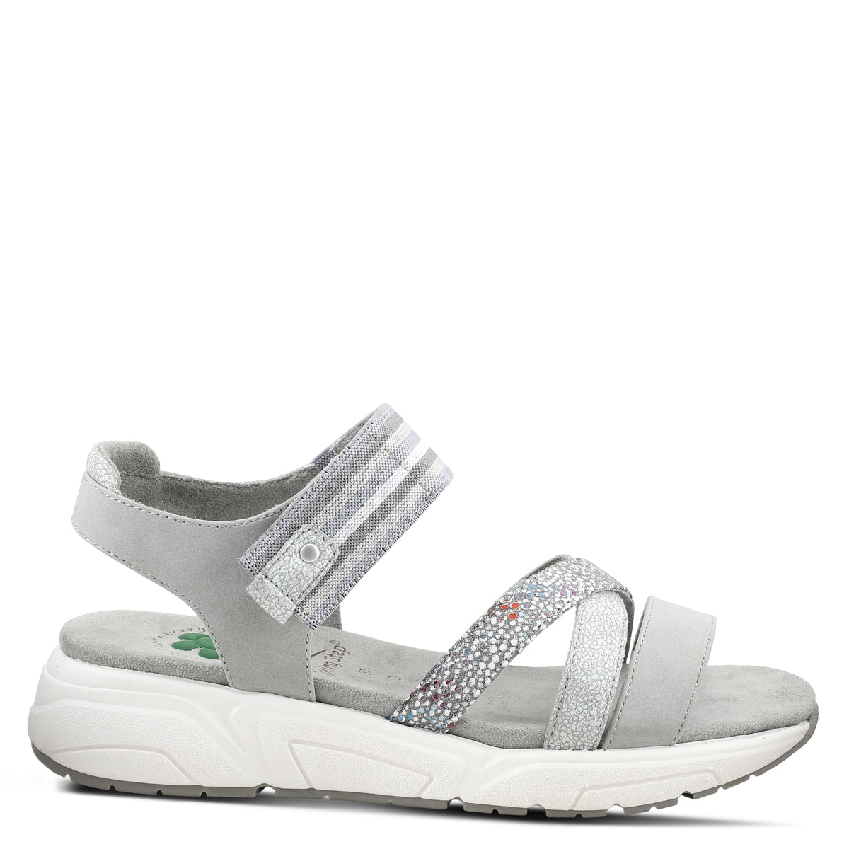 Spring Step SPRING STEP RELIFE HEATHER SLINGBACK SANDAL sandal in grey multi with comfortable everyday design