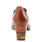 L'Artiste L`ARTISTE ILAN OXFORD shoe in camel multi with handcrafted leather design