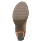 L'Artiste L`ARTISTE ILAN OXFORD shoe in camel multi with handcrafted leather design
