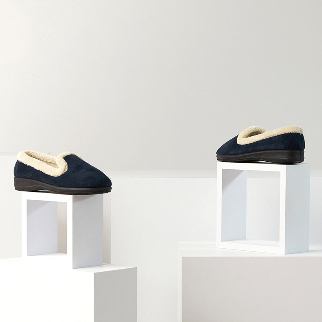 Flexus FLEXUS ISLA SLIPPERS comfort shoe in navy with flexible sole