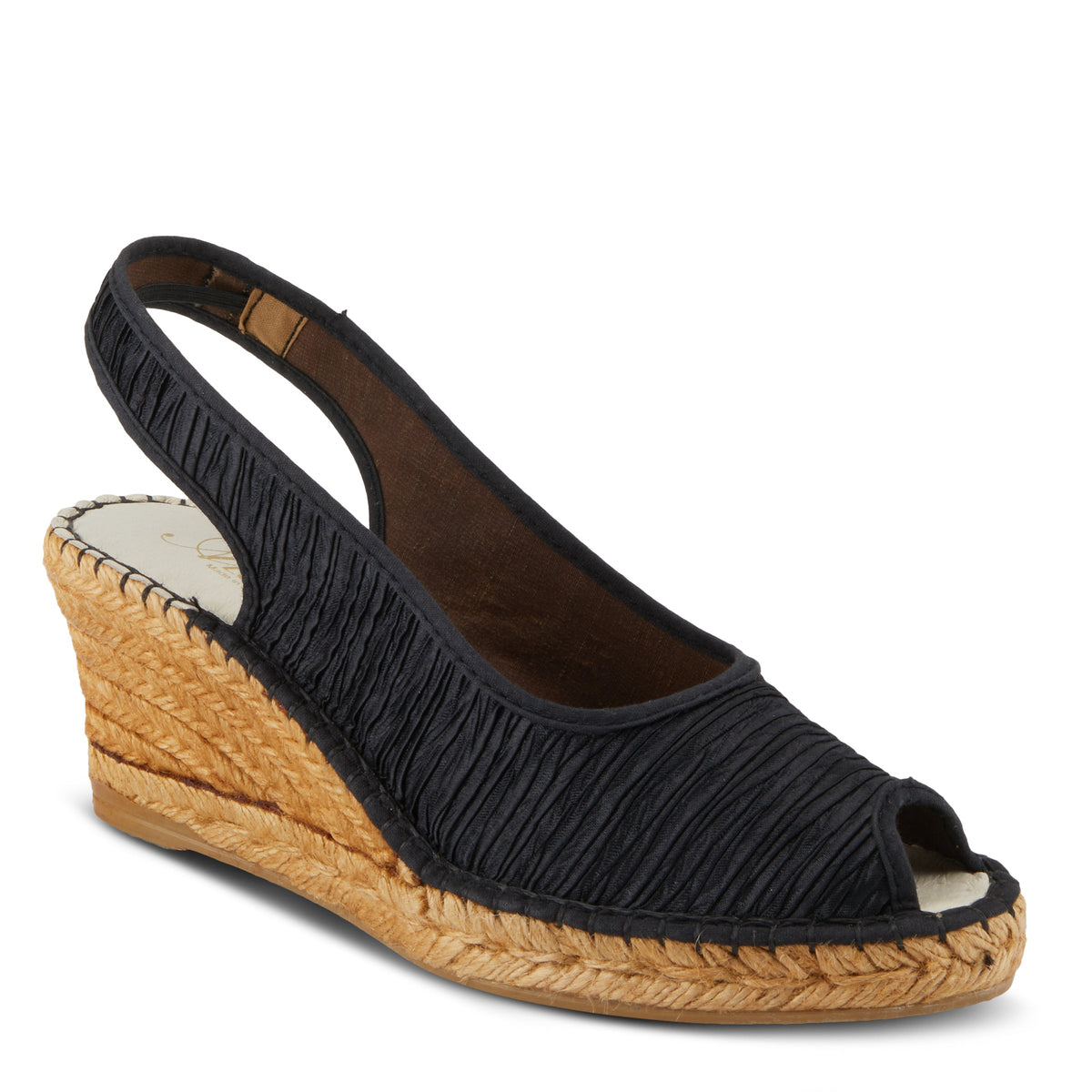 BLACK JEANETTE SANDAL by AZURA – Spring Step Shoes