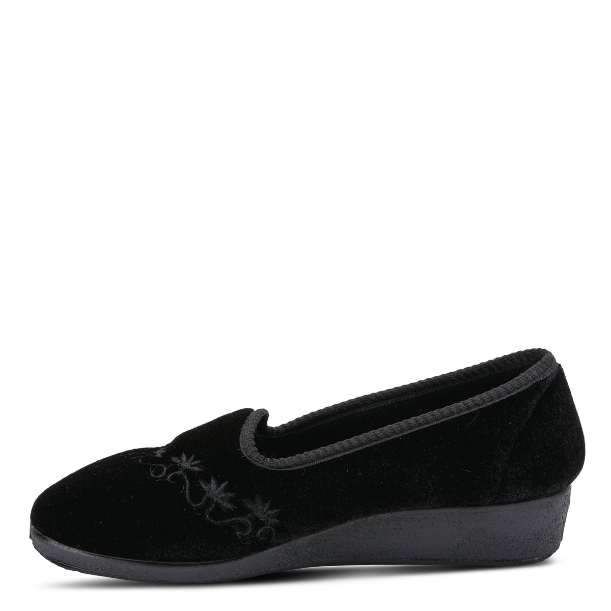 Spring Step FLEXUS JOLLY SLIPPERS shoe in black with flexible comfort sole